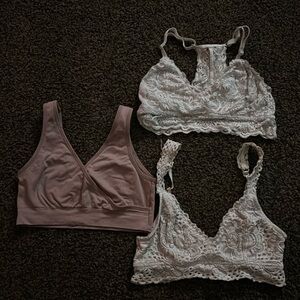 bralets and sports bra